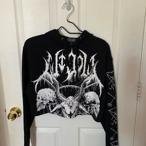 Widow Total Annihilation Cropped Hoodie